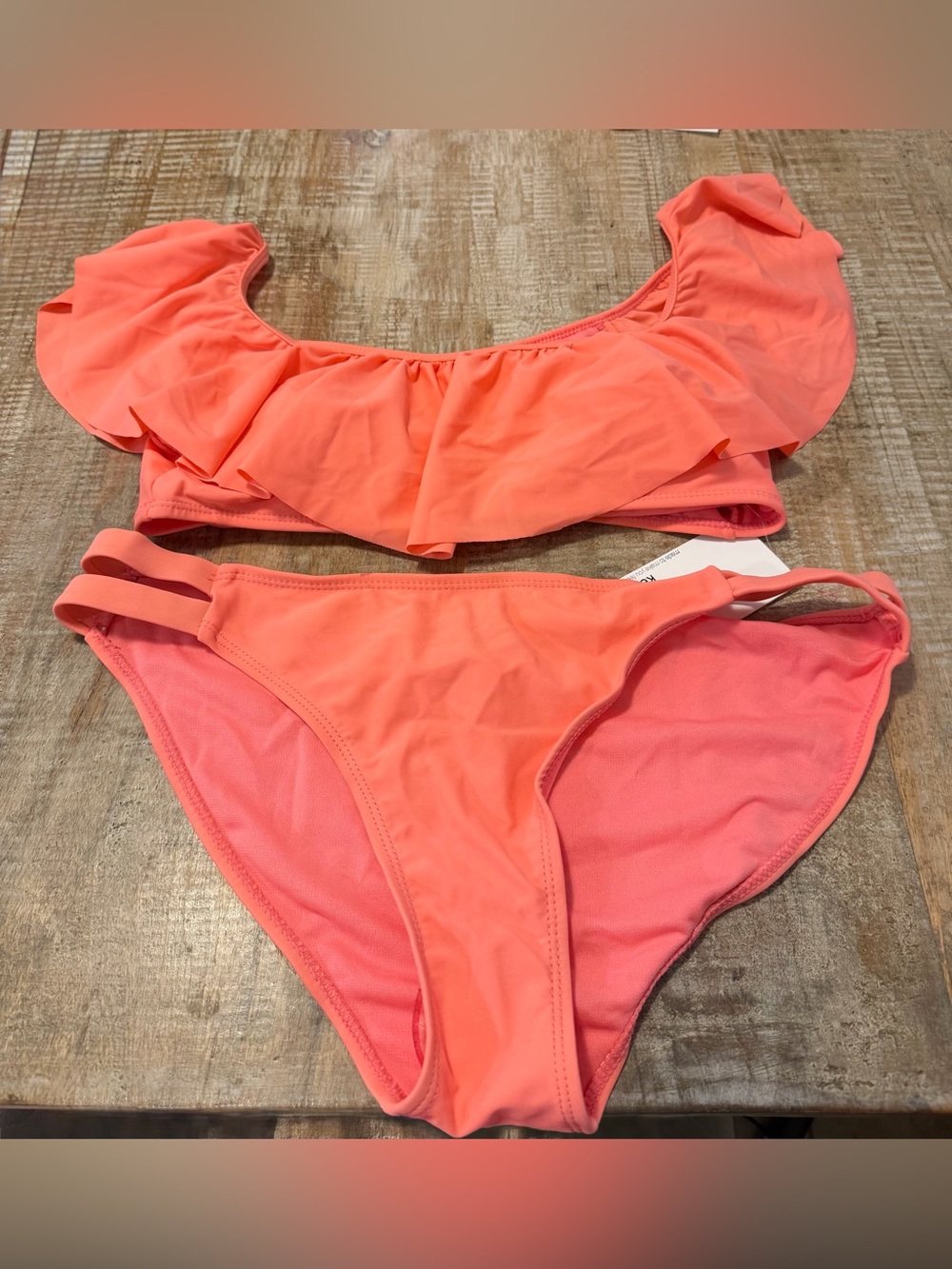 Women’s size L Kensie coral bikini NWT